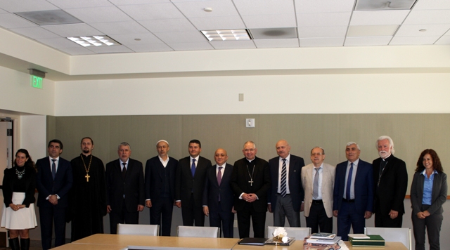 Mübariz Qurbanlı ABŞ Yepiskoplar Konfransının vitse-prezidenti ilə görüşdü  - FOTOLAR